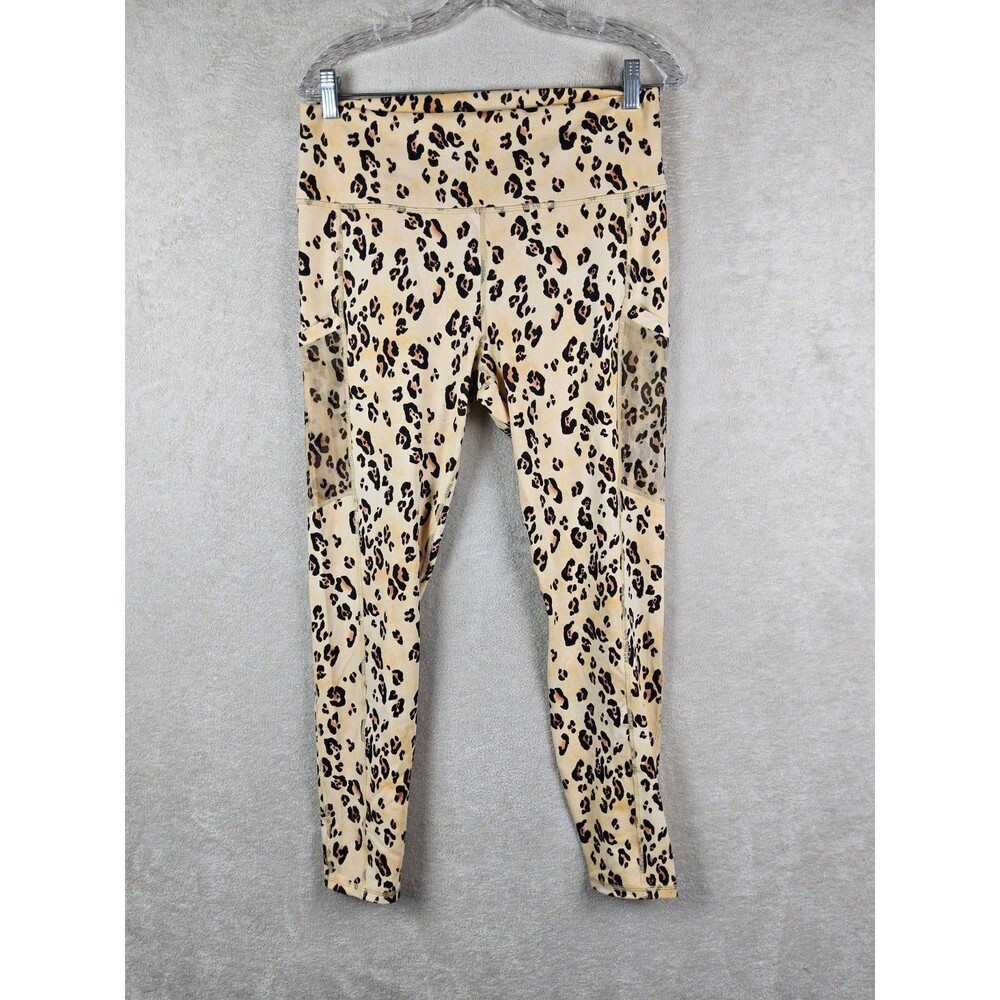 Fabletics Powerhold Women's Animal Print Athletic Leggings Size XL